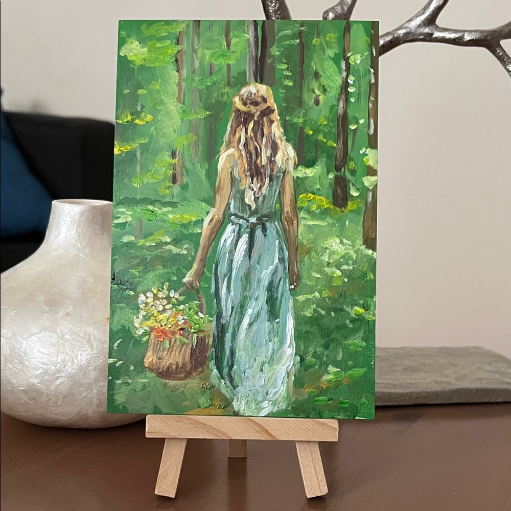 Enchanted Woodland Stroll Art Painting